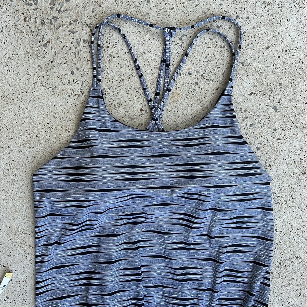 Athleta Ariel Venice Strappy Sun Swim Dress Black/White Size MP - Picture 8 of 15